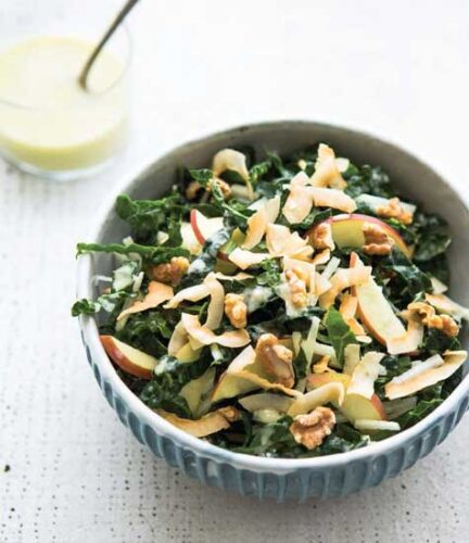 Shredded Kale, Jicama, and Apple Salad with Toasted Coconut Recipe